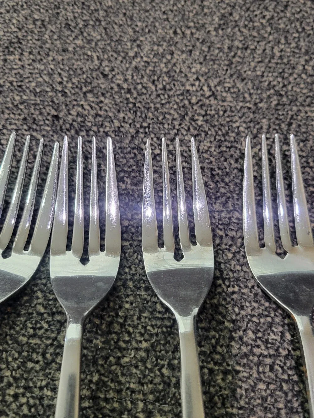 Vintage Interpur Royal Elegance Fork Flatware Stainless Brown Handle Japan